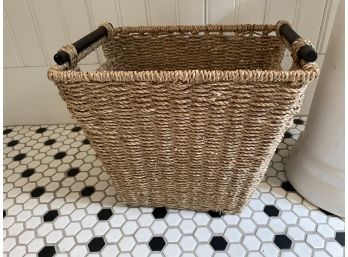 Woven Handled Laundry Basket