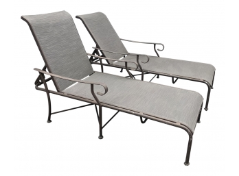 Pair Chaise Lounge Chairs
