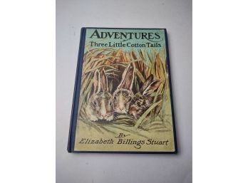 Adventures Three Little Cotton Tails Signed By Author Elizabeth Billings Stuart