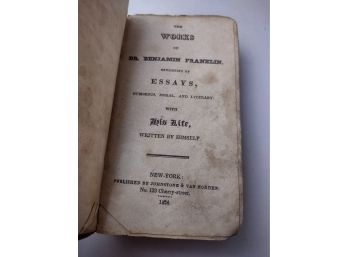 The Works Of Dr. Benjamin Franklin 1824 By Himself