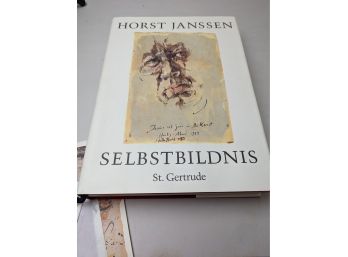 Horst Janssen Selbstbildnis Signed Copy