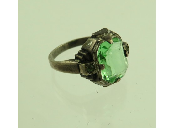 Sterling Silver Tourmaline Womens Ring