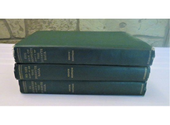 The Forsyte Saga Galsworthy 3 Volume Set 1927
