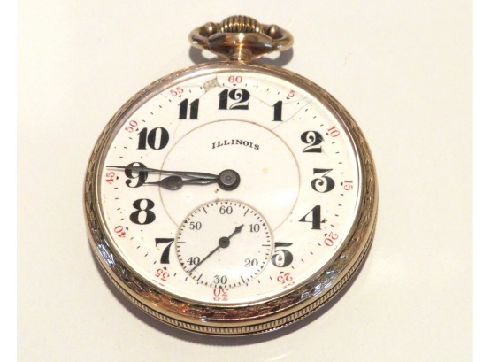 Antique Illinois Sterling  Pocket Watch