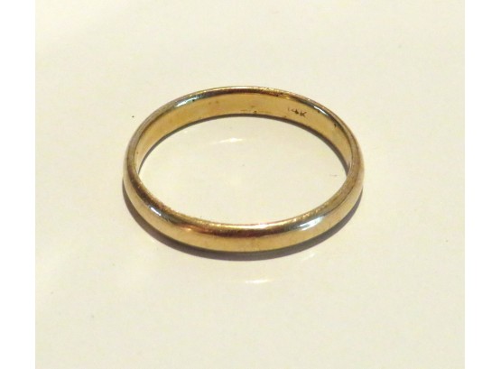 14K Gold Wedding Band Ring Size 10.25