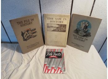Lot Of 5 Vintage Disston Simonds File Saw Manuals Booklets