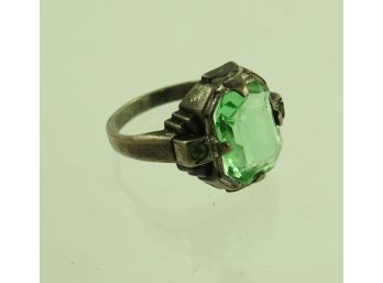 Sterling Silver Tourmaline Womens Ring