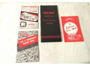 Lot Of Vintage Simonds Tool Saw Manuals