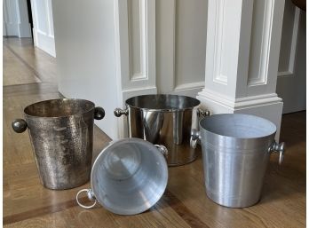 A Collection Of Wine Buckets - Franmara, Sia & Vogalu