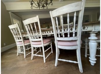 Eight Farmhouse Modern Dining Chairs