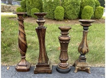 Some Great Bronze Colored Candle Holders