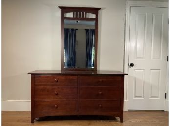 A Gorgeous Kincaid Furniture Gathering House Collection Cherry Finish Solid Wood Dresser With Mirror