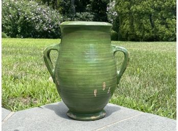 A Fantastic Green Ceramic Vase