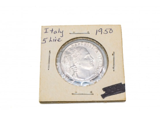 1950 Italy 5 Lire