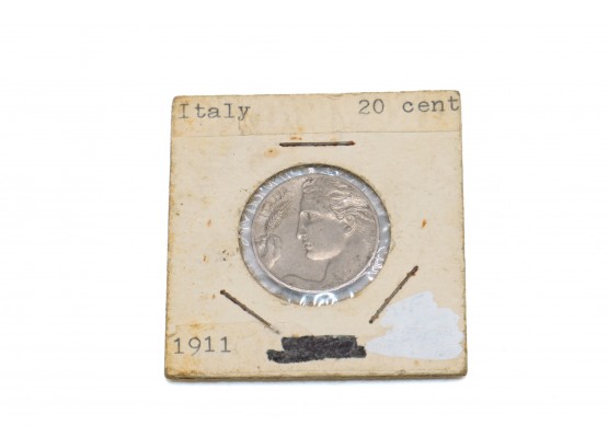 1911 Italy 20 Cents