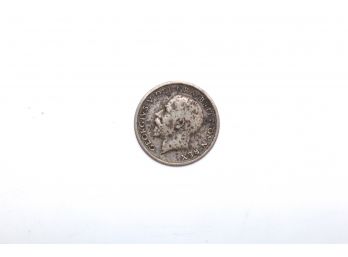1913 Great Britain 6 Pence Silver Coin