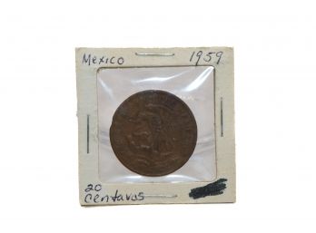 1959 Mexico 20 Centavas