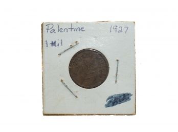 1927 Palestine 1 Mil