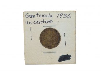 1936 Guatemala Un Centavo