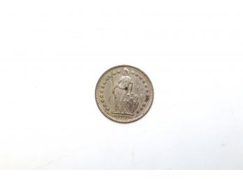 1951 Switzerland 0.5 Franc Silver Coin