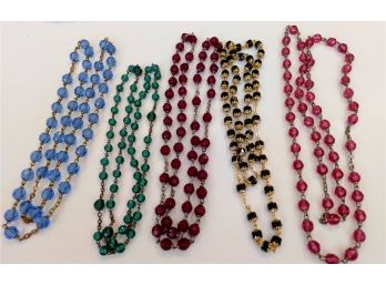 Multi Color Vintage Bead Necklaces