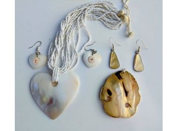 Shell Necklaces And Earrings