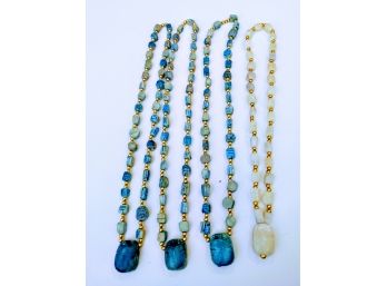 Vintage Blue/white Stone Necklaces