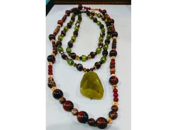 Beautifully Designed Handmade Semi Precious Stone Necklaces