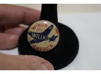 Wings For Willkie Pin