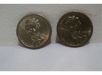 2010- P Abraham Lincoln Dollar Coins (2)