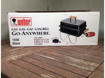 Brand New $169 - WEBER - GO ANYWHERE Table Top Gas Grill - NEVER Used - NEVER Opened - Always Nice To Have !