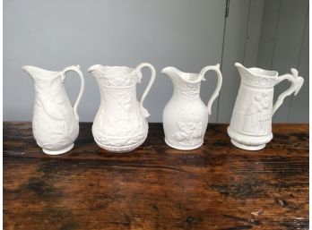 Lovely Group Of Four (4) PORTMEIRION Pitchers / Creamers - British Heritage Collection - Very Nice Pieces