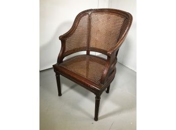 Fabulous Antique French Chair - Lovely Carvings - Al Caned - Seat - Back & Sides - Great Patina - Very Nice !