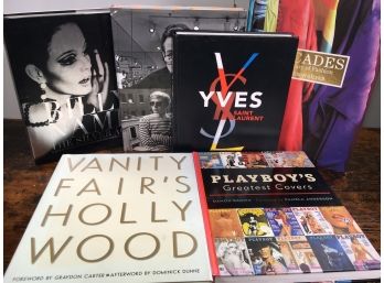 Paid Over $500 For These Six (6) Cocktail Table Books - Yves Saint Laurent - Halston - Playboy - Vanity Fair