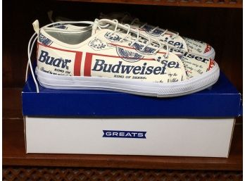 Fantastic GREATS - THE WILSON X ALIFE Collab Sneakers - Size 11  - Budweiser RARE FIND - Very Limited Edition