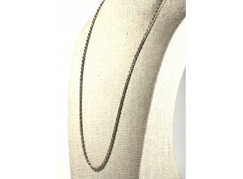 Italian Sterling Silver 925 Rope Chain Necklace 24'