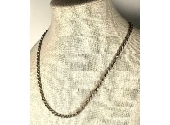 Fine 925 Sterling Silver Rope Chain Necklace 16' Long