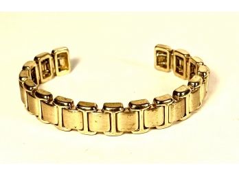 Vintage 1980s Gold Tone Cuff Bracelet
