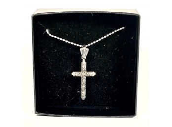 Sterling Silver Chain Necklace Cross