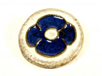 Signed 'CUB' Denmark Art Pottery Brooch Pin