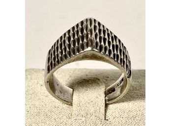 Vintage 1980s Sterling Silver Modernist Ring 925