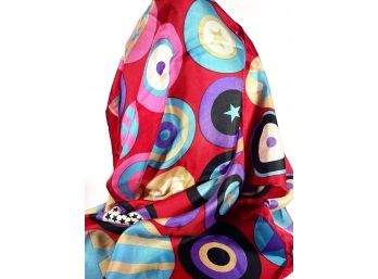 Vintage Scarf Great Colors Circular Shapes
