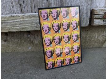 Framed Andy Warhol Image Of Marilyn Monroe