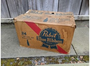 Vintage PBR Waxed Cardboard Beer Crate