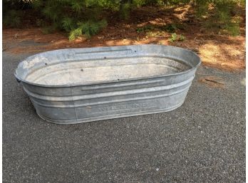 Large Wheeling Galvanized Tub
