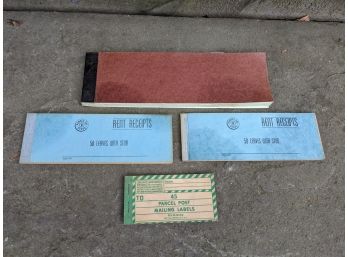 Collection Of Vintage Receipt Booklets