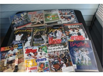 12 Great Yankees Magazines 1997, 2001, 2003, 2009, Jeter Covers & Reggie Group 1