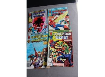 4 Marvel Team-up Comics Spider- Man/Thor & Valkyrie, Gargoyle & Beast (1982)