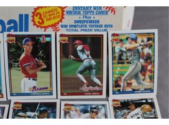 1991 Topps Baseball Factory Set - Chipper Jones Rookie Card & More