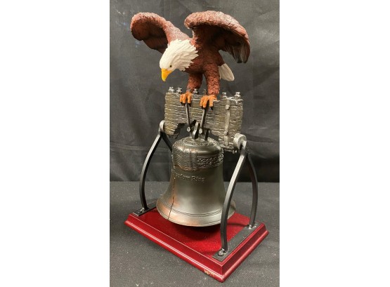 A Bald Eagle On Liberty Bell By Herco Professional Gift